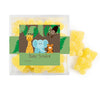 Personalized Baby Shower Jungle Safari Animals Favor Cube with Gummy Bears