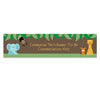 Personalized Jungle Safari Baby Shower 5 Ft. Banner