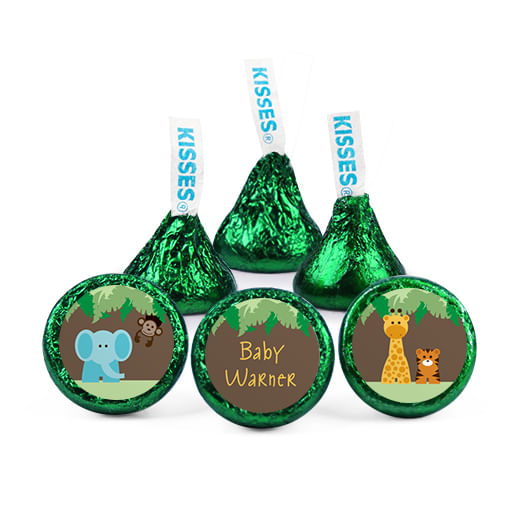 Personalized Baby Shower Jungle Safari Deluxe Candy Buffet