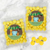 Personalized Baby Shower Jungle Safari Animals Candy Bags with Just Candy Milk Chocolate Gems