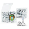 Baby Shower Jungle Saffari Animals Clear Gift Box with Sticker - Approx. 16 Hershey's Kisses