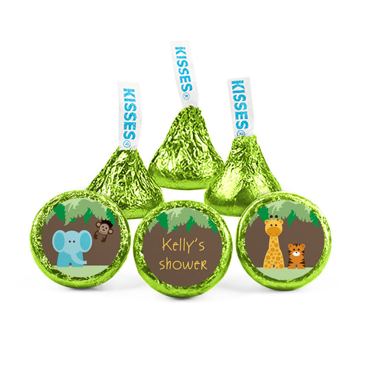 Personalized Baby Shower Jungle Animals Hershey's Kisses