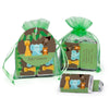 Personalized Baby Shower Jungle Buddies Hershey's Miniatures in Organza Bags with Gift Tag