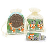 Personalized Baby Shower Forest Friends Hershey's Miniatures in Organza Bags with Gift Tag