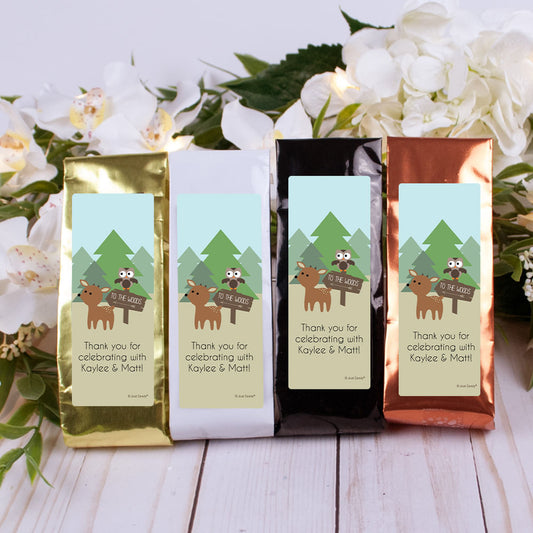 Personalized Baby Shower Forest Friends Colombian Coffee