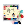 Personalized Baby Shower Pooh JUST CANDY® favor cube with Jelly Beans