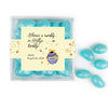 Personalized Baby Shower Pooh JUST CANDY® favor cube with Jelly Beans