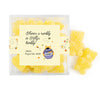 Personalized Baby Shower Pooh Favor Cube with Gummy Bears