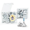 Baby Shower Honey Pooh Clear Gift Box with Sticker - Approx. 16 Hershey's Kisses