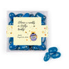 Personalized Baby Shower Pooh Favor Cube with Jelly Belly Jelly Beans