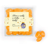 Personalized Baby Shower Pooh Favor Cube with Jelly Belly Jelly Beans