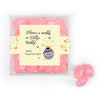 Personalized Baby Shower Pooh Favor Cube with Jelly Belly Jelly Beans