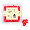 Personalized Baby Shower Pooh Favor Cube with Jelly Belly Jelly Beans