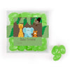 Personalized Baby Shower Jungle Safari Animals Favor Cube with Jelly Belly Jelly Beans