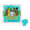 Personalized Baby Shower Jungle Safari Animals Favor Cube with Jelly Belly Jelly Beans