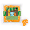 Personalized Baby Shower Jungle Safari Animals Favor Cube with Jelly Belly Jelly Beans