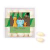 Personalized Baby Shower Jungle Safari Animals Favor Cube with Jelly Belly Jelly Beans