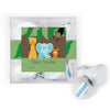 Personalized Baby Shower Jungle Safari Animals Favor Cube with Hershey's Kisses