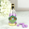 Personalized Baby Shower Jungle Safari Animals Champagne Bottle with Milk Chocolate Minis