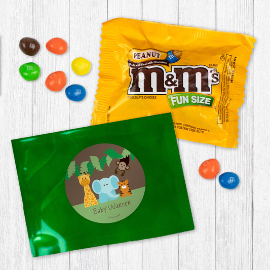 Personalized Baby Shower Jungle Safari Animals Peanut M&Ms