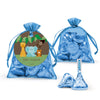 Personalized Baby Shower Jungle Safari Animals Organza Bags with Hershey's Kisses