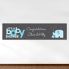 Personalized Elephants Baby Shower 5 Ft. Banner