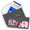 Deluxe Personalized Baby Shower Elephants Lindt Chocolate Bar in Gift Box (3.5oz)