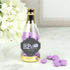 Personalized Baby Shower Elephants Champagne Bottle with Milk Chocolate Minis