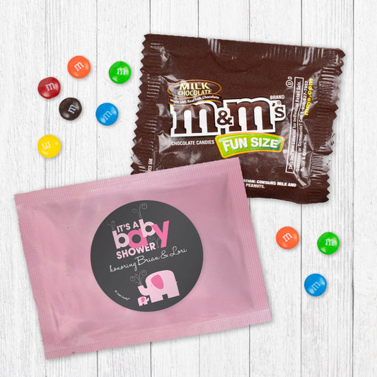 Personalized Baby Shower Elephants Milk Chocolate M&Ms