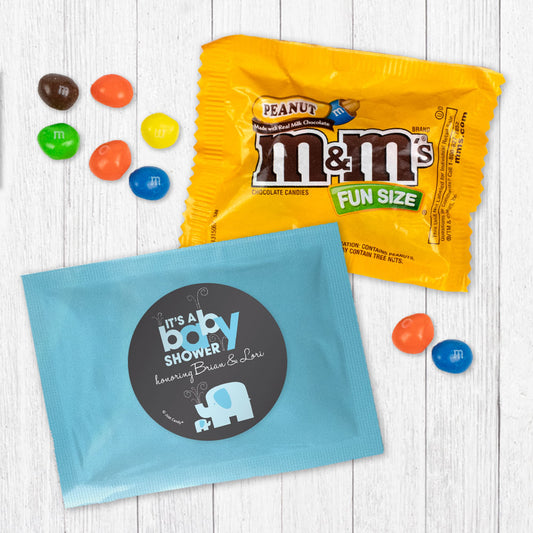 Personalized Baby Shower Elephants Peanut M&Ms