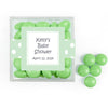 Personalized Baby Shower Polka Dot Favor Cube with Milk Chocolate Minis