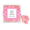 Personalized Baby Shower Polka Dots JUST CANDY® favor cube with Jelly Beans