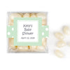 Personalized Baby Shower Polka Dots JUST CANDY® favor cube with Jelly Beans