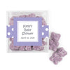 Personalized Baby Shower Polka Dot Favor Cube with Gummy Bears