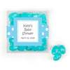 Personalized Baby Shower Polka Dot Favor Cube with Jelly Belly Jelly Beans