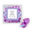 Personalized Baby Shower Polka Dot Favor Cube with Hershey's Kisses