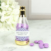 Personalized Baby Shower Polka Dot Champagne Bottle with Milk Chocolate Minis