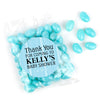 Personalized Baby Shower Stripes Candy Bags with Jelly Beans