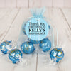 Personalized Baby Shower Stripes Lindt Truffle Organza Bag