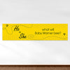 Personalized Baby Shower Gender Reveal Bee 5 Ft. Banner