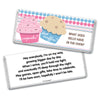 Gender Reveal Baby Shower Cupcakes Personalized Chocolate Bar Wrappers