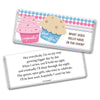 Gender Reveal Baby Shower Cupcakes Personalized Chocolate Bar Wrappers