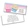 Gender Reveal Baby Shower Cupcakes Personalized Chocolate Bar Wrappers