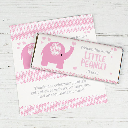 Baby Shower Personalized Chocolate Bar Wrappers Only Little Peanut