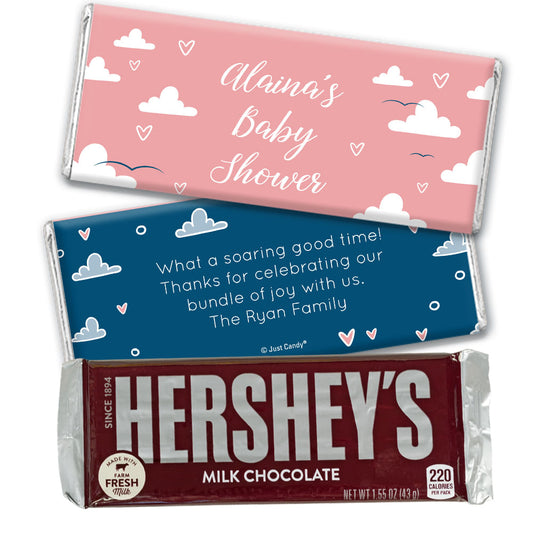 Baby Shower Personalized Hershey's Milk Chocolate Bar Cuddly Clouds