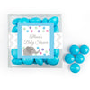 Personalized Baby Shower Elephant Chevron JUST CANDY® favor cube with Just Candy Milk Chocolate Minis