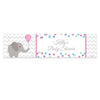 Personalized Baby Shower Chevron Elephant 5 Ft. Banner