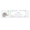 Personalized Baby Shower Chevron Elephant 5 Ft. Banner