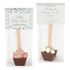 Personalized Baby Shower Chevron Dots Elephant Hot Chocolate Spoon