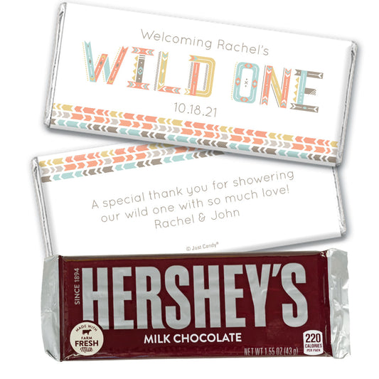 Baby Shower Personalized Hershey's Milk Chocolate Bar Wild One